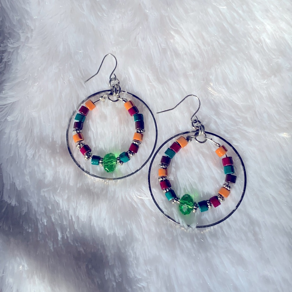 Multicolor Hoop Earrings